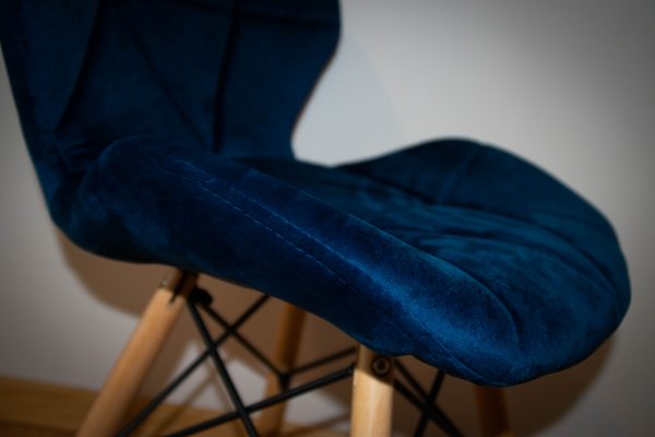 Jedálenská stolička Patchwork (A) – červená