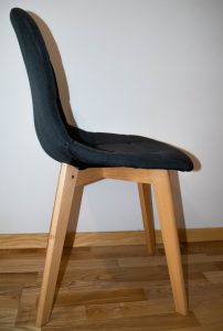 Jedálenská stolička Patchwork (A) – červená