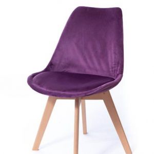 Jedálenská stolička patchwork (a) – červená