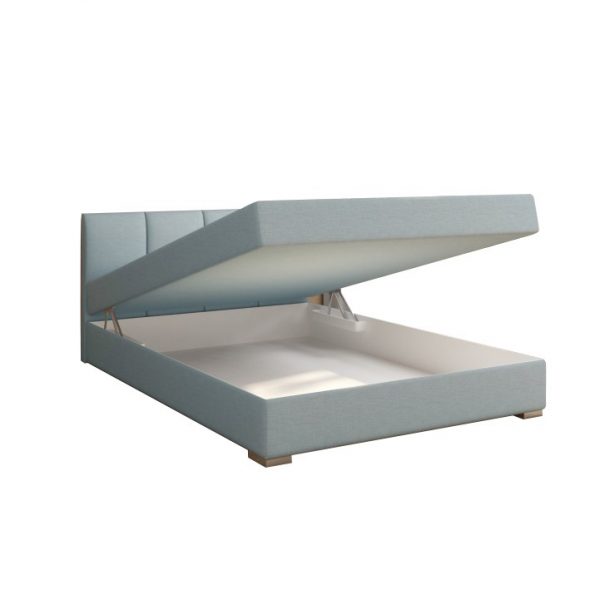 Boxpringová posteľ 140×200, mentolová, riana komfort