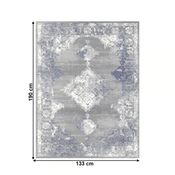 Koberec, viacfarebný, 133×190 cm, AZUMI