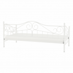 Kovová posteľ, biela, 90×200, daina
