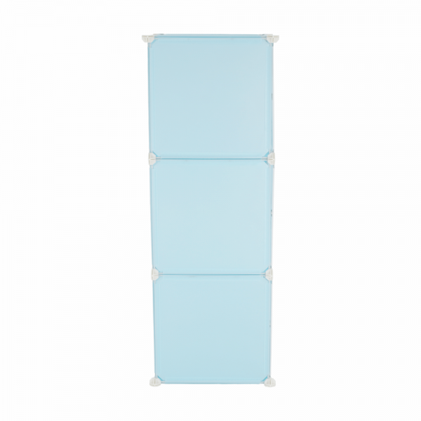 Detská modulárna skrinka, modrá/detský vzor, edrin