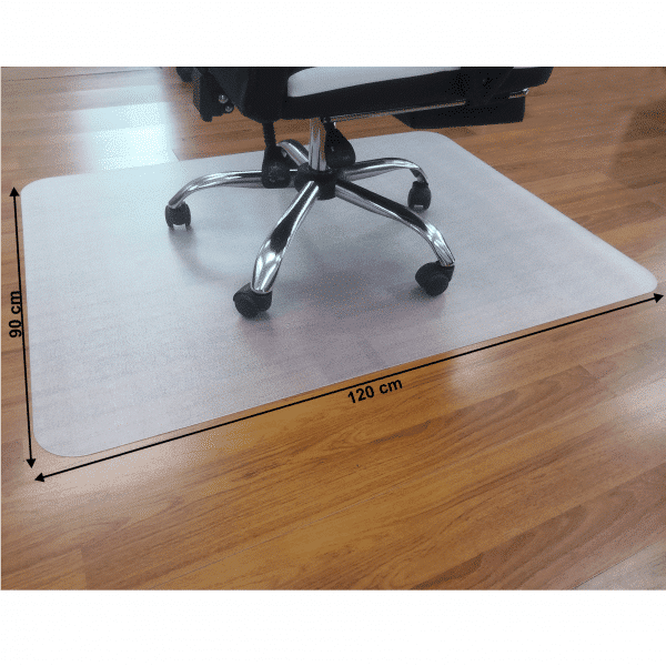 Ochranná podložka pod stoličku, transparentná, 120×90 cm, 1,8 mm, ellie new typ 10
