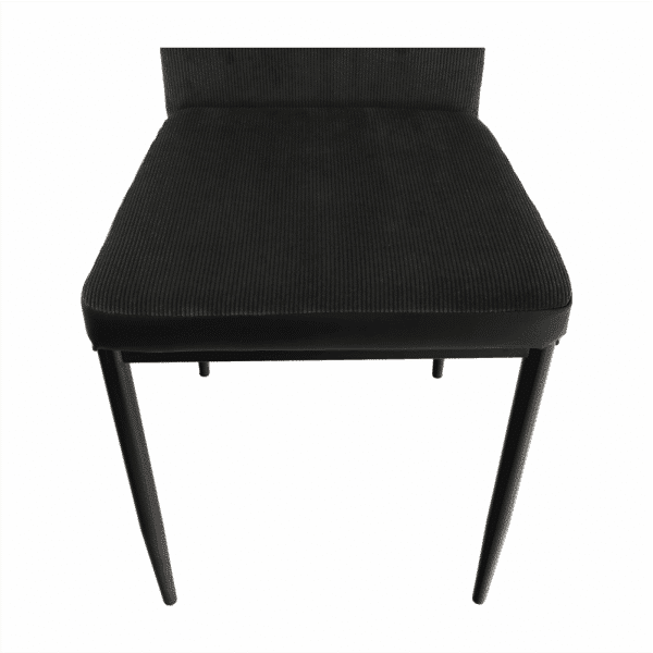 Jedálenská stolička, tmavosivá/čierna, enra