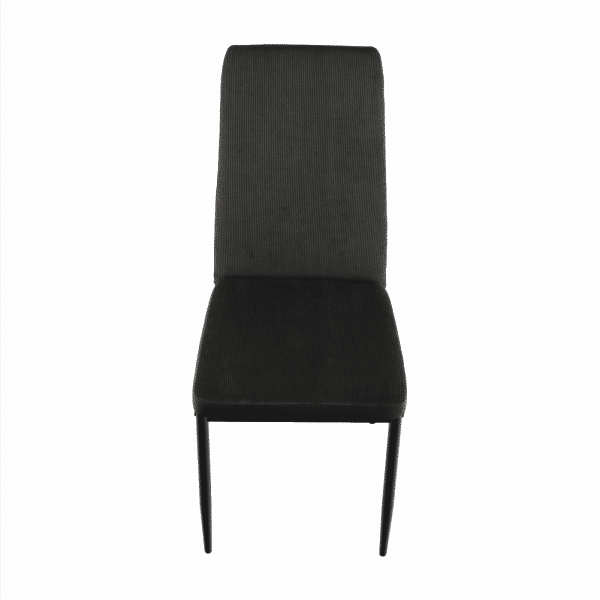 Jedálenská stolička, tmavosivá/čierna, enra