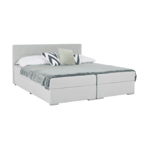 Boxspringová posteľ 160×200, svetlosivá, FERATA KOMFORT