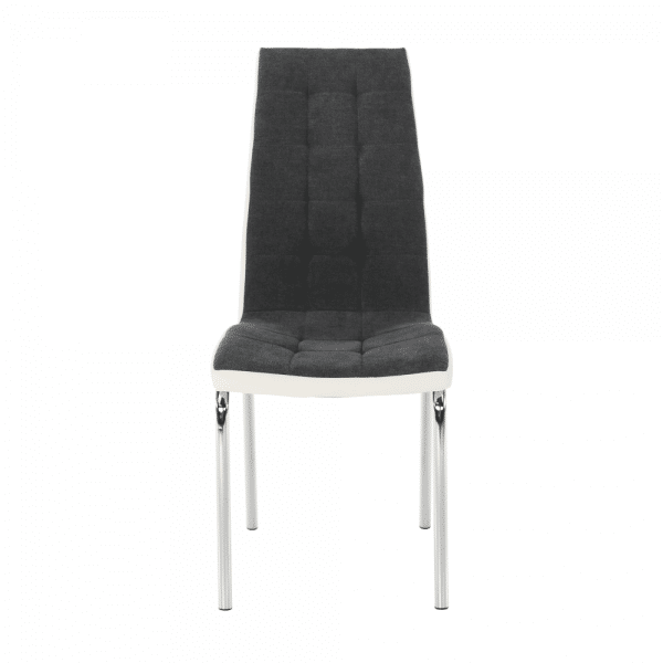 Jedálenská stolička, tmavosivá/biela, gerda new