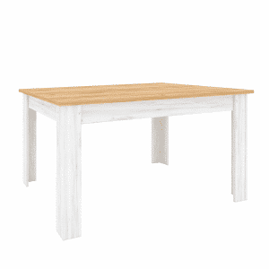 Jedálenský stôl, rozkladací, dub craft zlatý/dub craft biely, sudbury