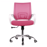 Kancelárske kreslo, ružová/biela, sanaz typ 2