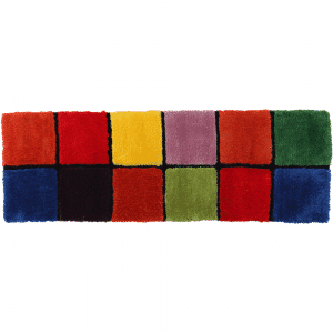 Koberec, červená/zelená/žltá/fialová, 70×210, LUDVIG TYP 4