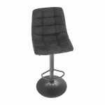 Barová stolička, sivá/čierna, lahela