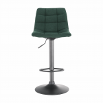Barová stolička, zelená/čierna, lahela