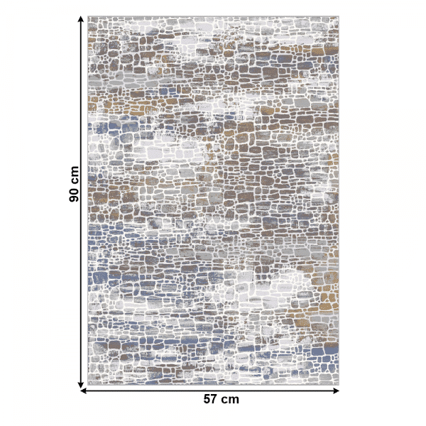 Koberec, viacfarebný, 57×90 cm, MAREO