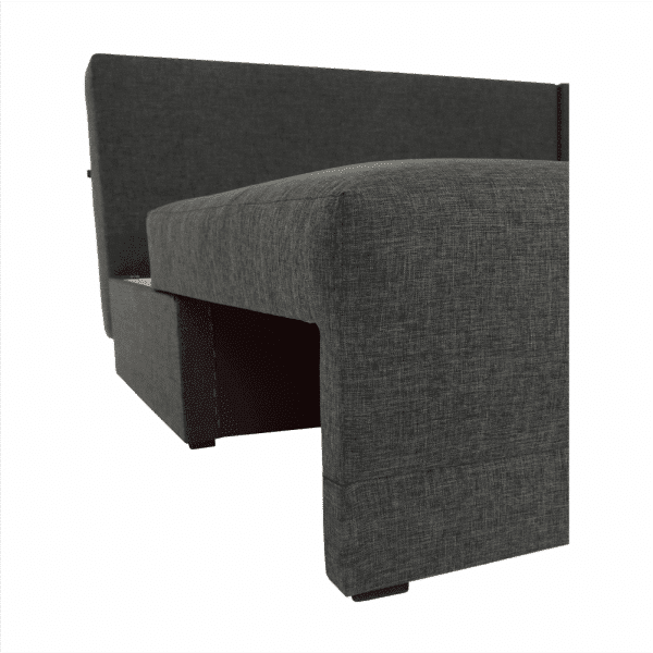 Rohová sedačka, sivý melír/vzor, pravá, MEXX