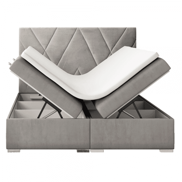 Posteľ boxspring, sivá, 180×200, ora