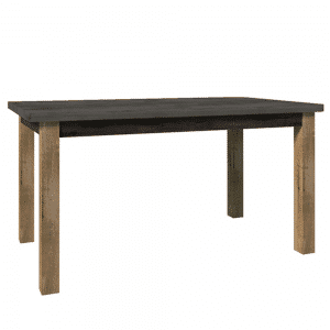 Jedálenský stôl, rozkladací, dub lefkas tmavý/smooth sivý, MONTANA STW