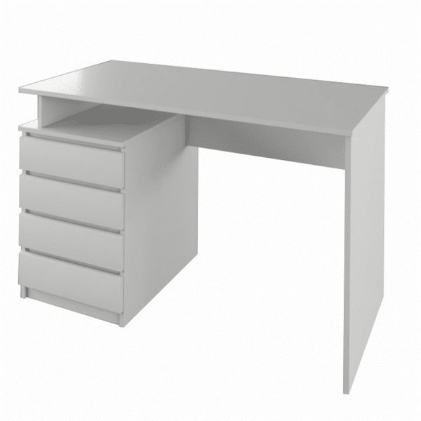 PC stôl, biela, HANY NEW