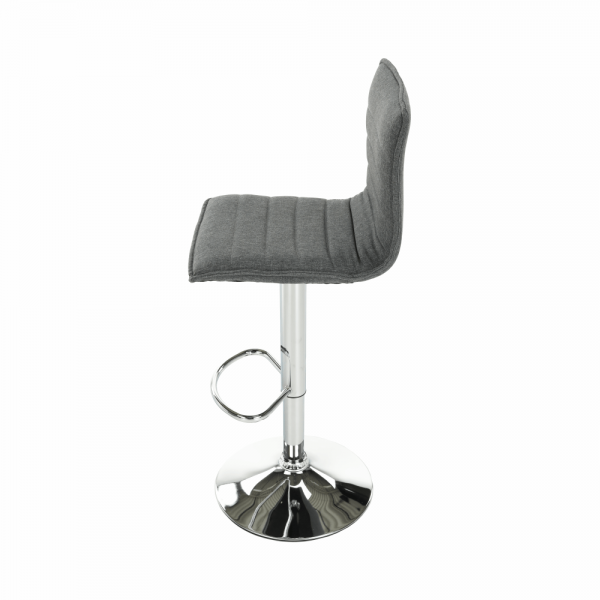 Barová stolička, sivá/chróm, pinar