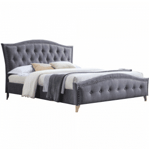 Manželská posteľ, sivá, 180×200, GIOVANA