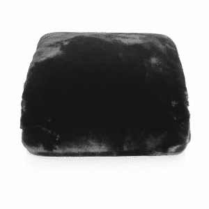 Kožušinová deka, čierna, 150×170, RABITA TYP 1