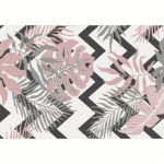 Koberec, viacfarebný, vzor listy, 100×150, selim