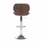 Barová stolička, hnedá/chróm, sofala
