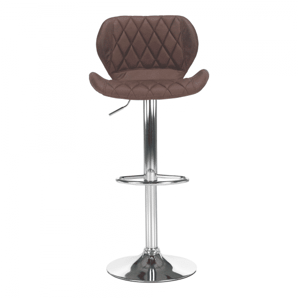 Barová stolička, hnedá/chróm, sofala