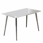 Jedálenský stôl 120×70, MDF+chróm, extra vyský lesk HG, PEDRO