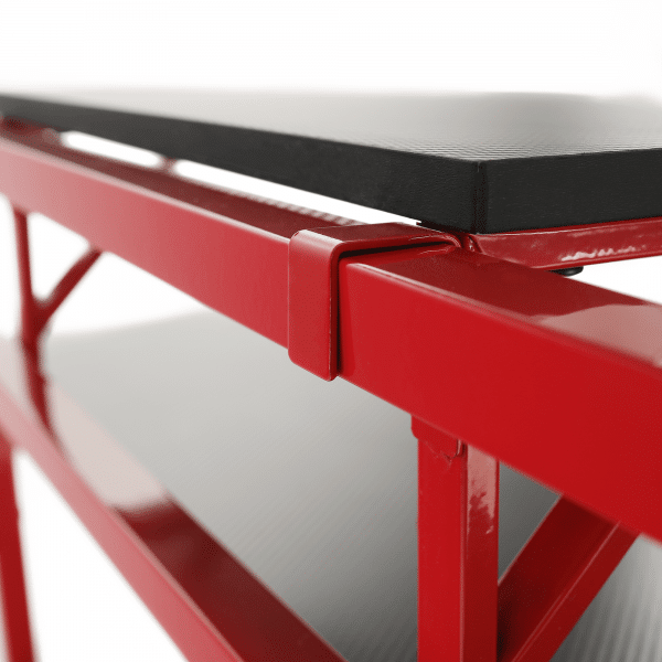 Pc stôl/herný stôl, červená/čierna, taber