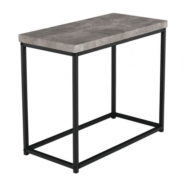 Príručný stolík, čierna/betón, tender