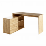 Univerzálny rohový pc stôl, dub artisan, terino