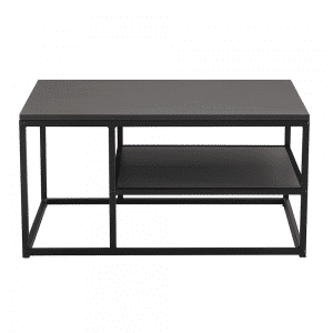 Konferenčný stolík, grafitová/čierna, barmio
