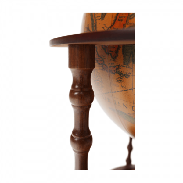 Barový servírovací stolík, čerešňa, globus 2-324