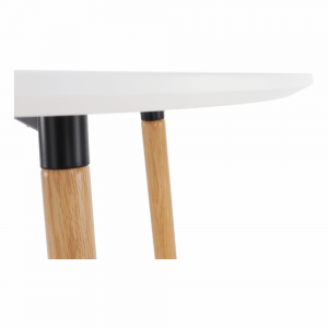 Barový stôl, biela/dub, IMAM