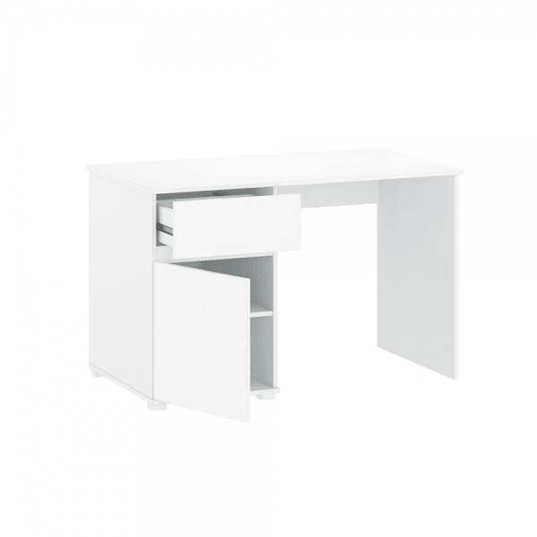 Pc stôl 1d1s/120, biely lesk, lindy
