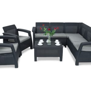 Záhradný set CORFU RELAX DUO SET Graphite