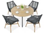 Záhradný set almera dining black