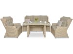 Záhradný set trivento dining 3 beige