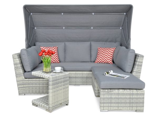 Záhradný set CORSO RELAX White Grey