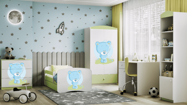 Detská posteľ BABY DREAMS 180/80- Modrý Macko