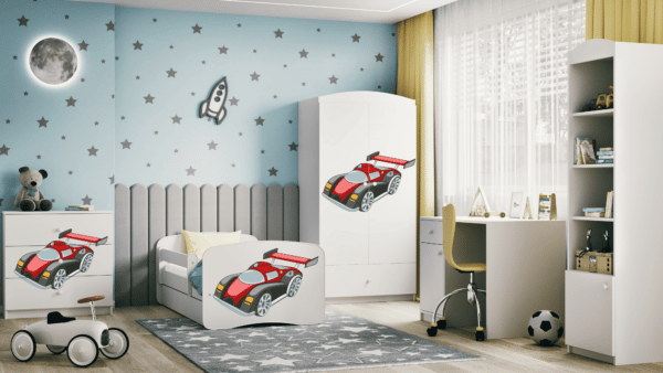 Detská posteľ BABY DREAMS 140/70- Pretekárske auto
