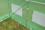 Veľký záhradný fóliovník 4x10x2m, 2xdvere, zelený