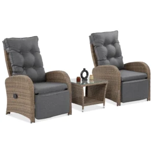 zahradny set pre dve osoby hnedy alicante