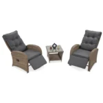 zahradny set pre dve osoby hnedy alicante
