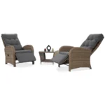 zahradny set pre dve osoby hnedy alicante