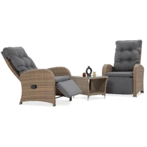 zahradny set pre dve osoby hnedy alicante
