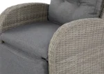 zahradny set pre dve osoby alicante sivý