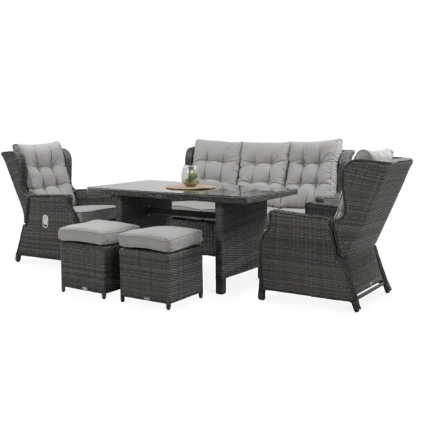 zahradny set baltimore dining taburetky dark grey 12