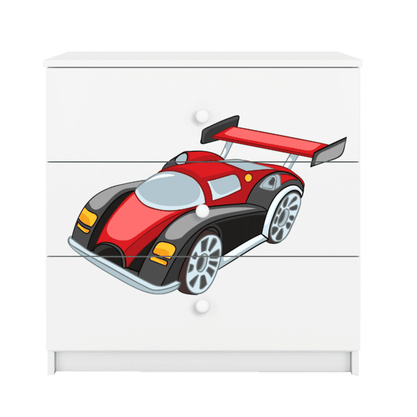 Detská komoda- Pretekárske auto
